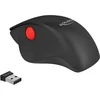 Pelė Delock 12598 - dešinei rankai - Vertical design - Bluetooth+USB Type-A - 1600 DPI - Juodas,Raudona