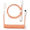 Klaviatūra Klaviatūros laidas Keychron Coiled (Oranžinis)