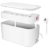 Listwa zasilająca LogiLink Kabelbox USB/Schuko 5 gniazd Baltas
