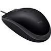 Pelė Logitech M110 tylus, abiem rankoms, optinis, USB A tipo, 1000 DPI, juodas