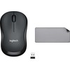 Pelė Logitech M220 tyli (910-004878) + Studio serija - VIDUTINĖS PILKOS (956-000052)