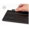 Mousetrapper tipo mini belaidė klaviatūra QWERTY JK USB-C ir „Bluetooth“, mini, laidinė ir belaidė, USB + RF belaidė + „Bluetooth“, QWERTY, juoda