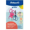Pelikan Žirklės kairiarank. bukais galais GRIFFIX 14cm mėta-tamsiai mėlynos