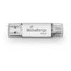 Pendrive MediaRange 3.2 Gen 1 USB-A i USB-C 512GB Sidabrinė (MR940-1)