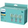 Philips LED lemputė E27, 4.3W, 470lm, 2700K 3 vnt.