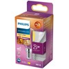 Signify Philips LED classic WarmGlow lašo formos lemputė 25W E14 skaidri, reguliuojamo ryškumo