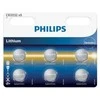 Philips CR2032P601B, CR2032, Ličio, 6 vnt., Sidabras