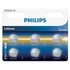 Philips CR2032 3V baterijų pakuotė, 6 vnt.