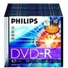 1x10 Philips DVD-R 4,7GB 16x SL