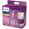Philips Żarówka LED E27, 4.3W, 470lm, 2700K 2 vnt.