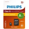 „Philips Micro SDHC“ kortelė 8 GB, 10 klasės, UHS-I, U1, su adapteriu