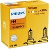 Philips lemputė H4 12V 55W P43t Vision +30%, DUO, 12342PRC2