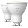 Philips Hue Baltas GU10 – išmanusis prožektorius – (2 vnt. rinkinys) – Šiltai balta šviesa – Iki 400 liumenų – Pridėkite Hue Bridge, kad atrakintumėte daugiau galimybių
