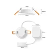 „Philips Hue WACA Slim“ įleidžiamasis šviestuvas S (90 mm), Baltas, kelių pakuočių rinkinys