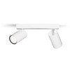 Taškinis LED šviestuvas PHILIPS IDRIS, IP44, 2xGU10, max 2x5W, baltos sp., 8,3x24x12cm