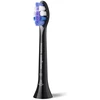 „Philips Sonicare Jautrus“ dantų šepetėlis, juodas, 8 vnt.