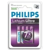 Philips Lithium Ultra baterija FR03LB4A/10, Įkraunama baterija, AAA, Ličio, 1,5 V, 4 vnt., 15 metų