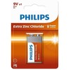 Philips Ilgalaikė baterija 6F22L1B/10, Vienkartinė baterija, Cinko-anglies, 9 V, 26,5 mm, 17,5 mm, 48,5 mm