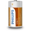Philips „LongLife“ baterija R14L2B/10, Vienkartinė baterija, Cinko-anglies, 1,5 V, Žalia, Balta, 26,2 mm, 26,2 mm