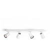 Lubinis šviestuvas Prožektorius LED Philips myLiving Paisley, 4xGU10, 5.5W, IP20, Metalinis, Aliuminio spalvos