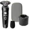 Barzdaskutė Philips Shaver S9000 Prestige SP9840/32 Drėgno ir sauso skutimo elektrinis skustuvas su „SkinIQ“, Rotacinis skustuvas, Pilka, SH91, 2 metai, Baterija, Ličio jonų (Li-Ion)