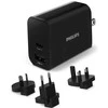 Philips USB kelioninis įkroviklis greitam įkrovimui 30 W USB-A+C