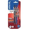 Pilot Pen Geliniai rašikliai, Pilot Frixion Clicker, 0,7mm, su trintuku, 3 spalvų