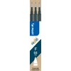 Pilot Pen Pultas Užpildas roller "Frixion Ball/Clicker", mėlynas-juodas, 0,25mm, ištrinamas, 3vnt.