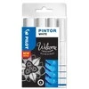 Pilot Pen „Pilot Pintor“, 4 vnt., Balta, Teptukas/Plonas antgalis, Balta, Apvali, Vandeniniai dažai