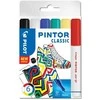Pilot Pen Pilot Pintor Classic, 6 vnt., Juoda, Mėlyna, Žalia, Raudona, Balta, Geltona, Plonas galiukas, Įvairių spalvų, Apvalus, 2,3 mm