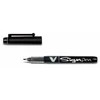 Pilot Pen Plunksnakotis „Pilot V-Sign“, 0,6 mm, juodas, 12 vnt. pakuotėje