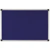 Pinnwand Bi-Office® Maya 90x120 cm, Aluminiumrahmen, blau
