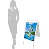 Plakatas Gadeskilt, Twinco Dviejų šviesų, 600x1010x60mm, balta