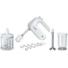 Plakiklis Bosch MFQ4080, Hand mixer, Sidabrinis, Baltas, 1.4 m, Mygtukai, 500 W, 220 - 240 V