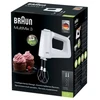 Plakiklis Braun MultiMix HM 3000 WH, Hand mixer, Baltas, Nerūdijantis plienas, 450 W