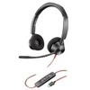Plantronics POLY Blackwire 3320, Laidinis, Biuras / Skambučių centras, 20 - 20000 Hz, 130 g, Ausinės su mikrofonu, Juoda