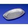 Plus Pack Ovalios vidutinio dydžio 43x29x2,5cm lygios maitinimo lėkštės, 10 vnt./pakuotėje - (10 vnt.)