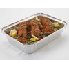Plus Pack Vienkartinė stačiakampė dėklė 1850 ml aliuminio dėklė 256x186x52 mm 83 my 4 vnt. x 100 vnt./kartono