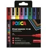 Posca - Fine Tip Pen - Basic Colors, 8 pc (401659)