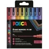 Posca - Fine Tip Pen - Sparkling Colors, 8 pc (401661)