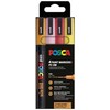 POSCA PC-3M Glitter, Varme (Oranžinis,Rožinė,Rød,Gul)