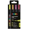 Posca - Medium Tip Pen - Neon colors, 4 pc (401664)