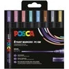 Posca - Medium Tip Pen - Metallic colors, 8 pc (401668)