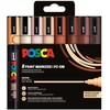 Dažų žymeklis POSCA PC-5M 8 vnt. Portretinių spalvų