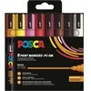 Posca - PC5M - Medium Tip Pen - Warm colors, 8 pc (401670)