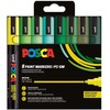 Dažų žymeklis POSCA PC-5M 8 vnt. žalios spalvos