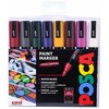 Posca - PC5M - Vidutinio galiuko rašiklis - Gilios spalvos, 8 vnt