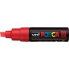 Uni MARKER PLAKATOWY UNI POSCA PC-8K FLUORESCENCYJNY Raudonas