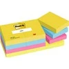 Lipnūs lapeliai 3M Post-it® Energetic, 38mmx51mm, 12 vnt. po 100 lapelių, neoninės spalvos
