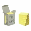 Lipnūs lapeliai Post-it, 38x51mm, ekologiški, 6x100 lapelių, gelsvos spalvos